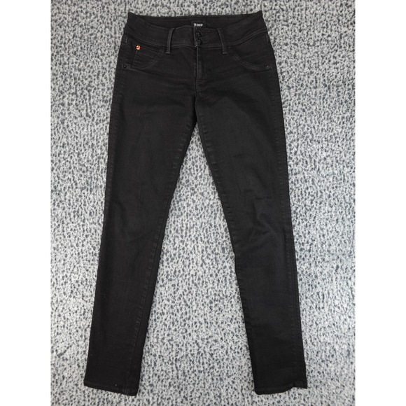 Hudson Denim - Hudson Collin Skinny Jeans Womens 27 Black Flap Pocket‎ NW422ZAJ